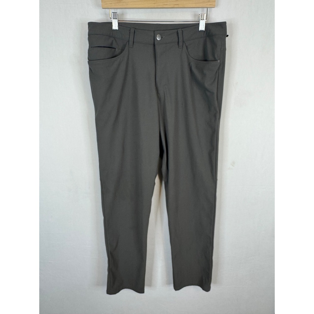 Lululemon ABC Pant Classic Fit 34X33 Dark Olive Grey‎ Warpstreme Trousers